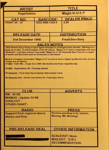 Sugarbabies - Magic In U - E.P. | Fresh (FRSHT34) - 3 Sugarbabies - Magic In U - E.P. | Fresh (FRSHT34) - 3