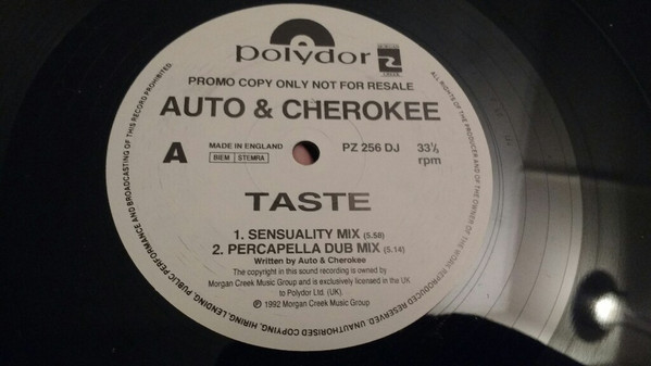 Auto & Cherokee - Taste | Polydor (PZ 256 DJ) - main Auto & Cherokee - Taste | Polydor (PZ 256 DJ) - main