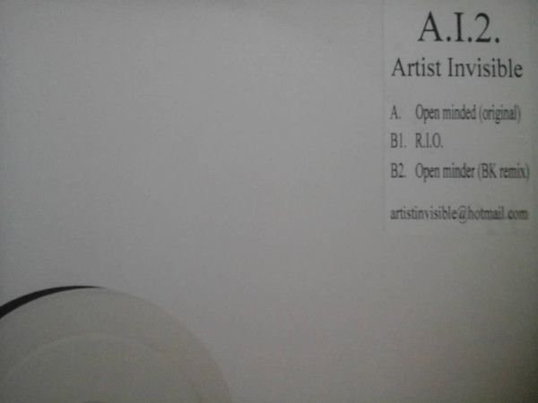 Artist Invisible - Open Minded | Not On Label (Artist Invisible Self-released) (INV 003) Artist Invisible - Open Minded | Not On Label (Artist Invisible Self-released) (INV 003)