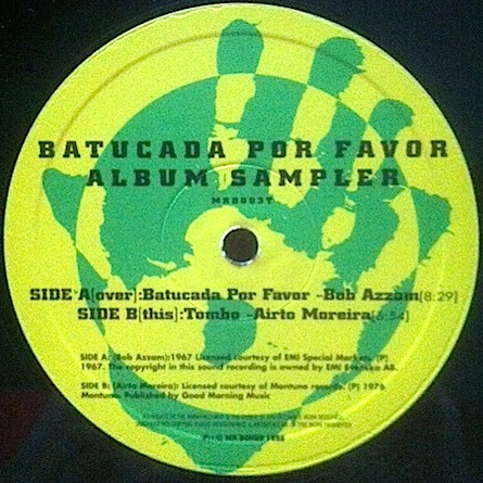 Bob Azzam / Airto Moreira - Batucada Por Favor Album Sampler | Mr Bongo (MRB003T) - main