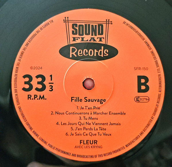 Fleur - Fille Sauvage | Soundflat Records (SFR-150) - 4