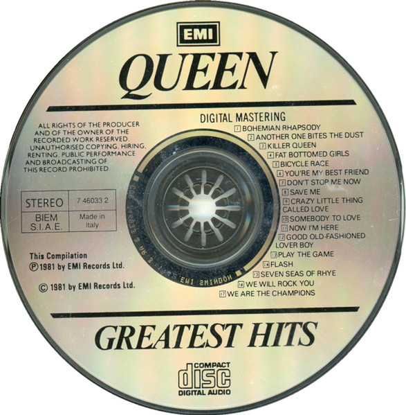 Queen - Greatest Hits | EMI (0777 7 46033 2 4) - 3