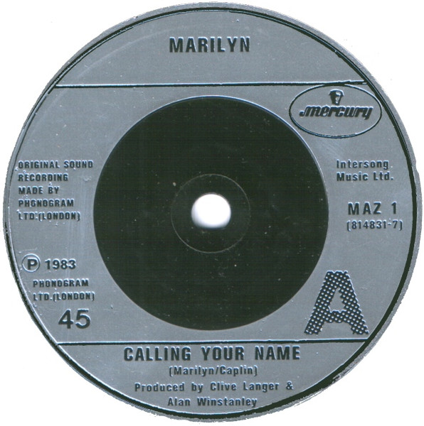 Marilyn - Calling Your Name | Mercury (MAZ 1) - 3