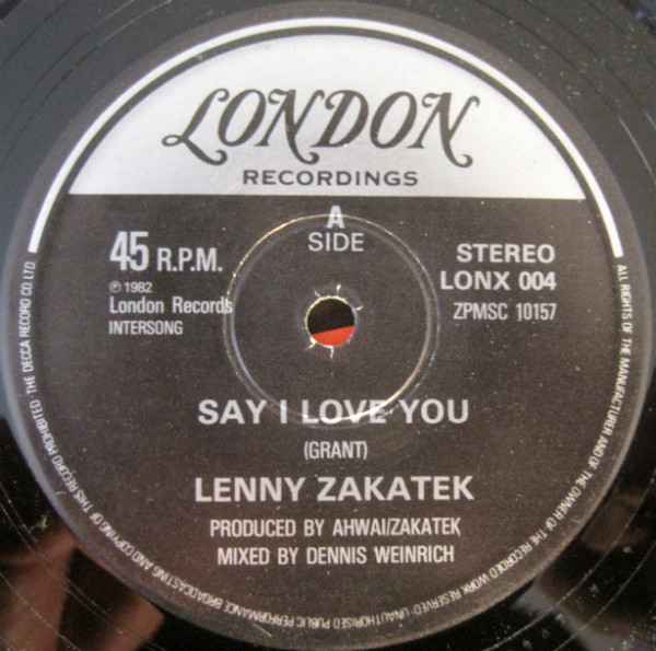Lenny Zakatek - Say I Love You | London Records (LONX 004)