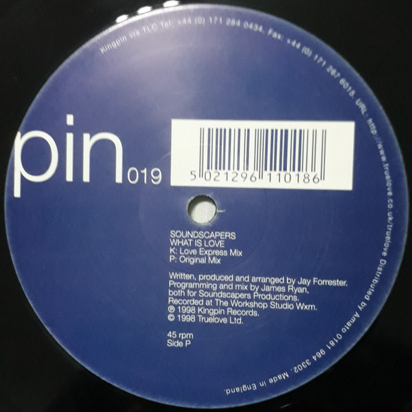 Soundscapers - What Is Love | Kingpin (PIN 019) - 2