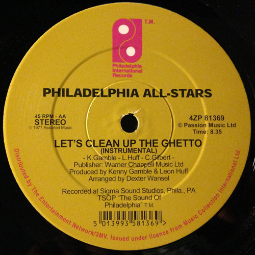 MFSB / MFSB - Mysteries Of The World / Let's Clean Up The Ghetto (Instrumental) | Philadelphia International Records (4ZP 81369) - 2