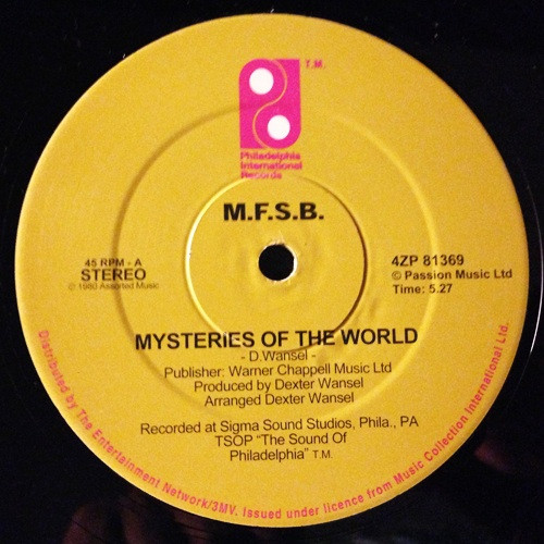 MFSB / MFSB - Mysteries Of The World / Let's Clean Up The Ghetto (Instrumental) | Philadelphia International Records (4ZP 81369) - main