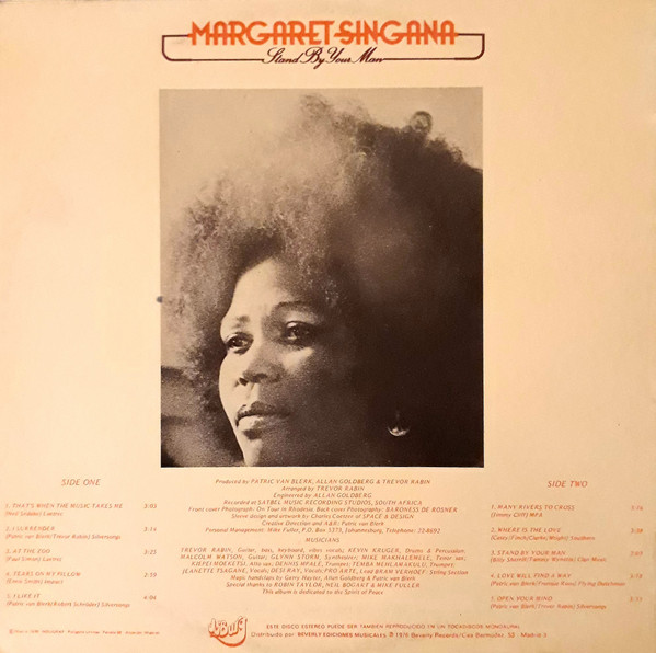 Margaret Singana - Stand By Your Man | Jo'Burg (L-30.011 B) - 2