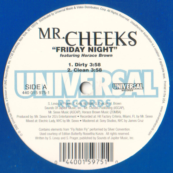 Mr. Cheeks - Friday Night | Crazy World Entertainment (440 015 975-1)