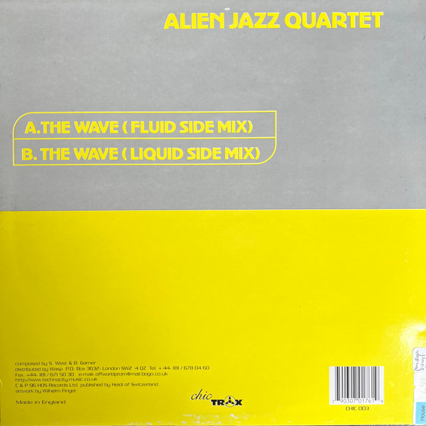 Alien Jazz Quartet - The Wave | Chic Trax Records (CHIC003) - 2