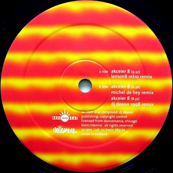 DJ Deeon - Akceier 8 | Basic Beat Recordings (BASIC 263-5a) - 3 DJ Deeon - Akceier 8 | Basic Beat Recordings (BASIC 263-5a) - 3