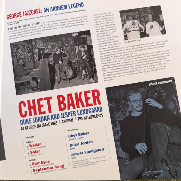 Chet Baker - At George Jazzcafé, 1983, Arnhem, The Netherlands | Music On Vinyl (MOVLP4033) - 3