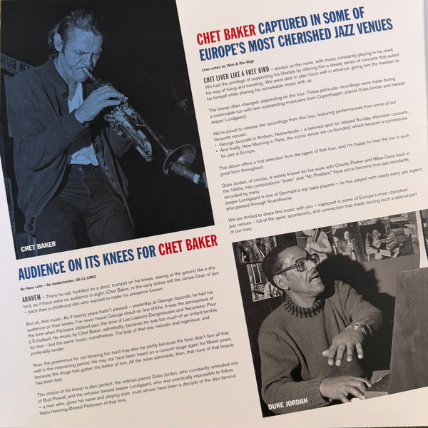 Chet Baker - At George Jazzcafé, 1983, Arnhem, The Netherlands | Music On Vinyl (MOVLP4033) - 2
