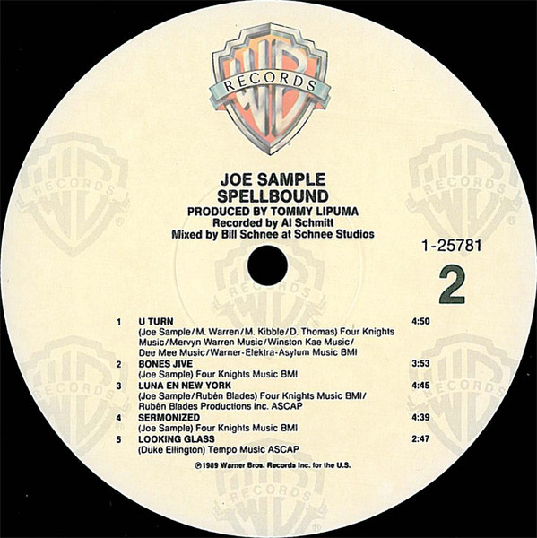 Joe Sample - Spellbound | Warner Bros. Records (1-25781) - 4
