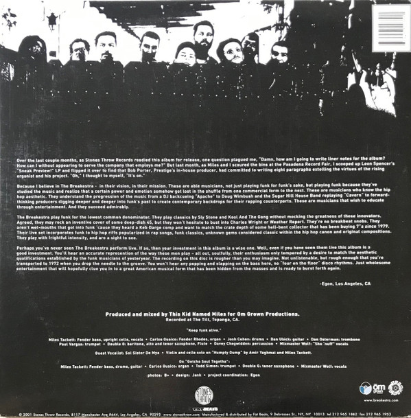 Breakestra - The Live Mix Part 2 | Stones Throw Records (STH 2035-1)