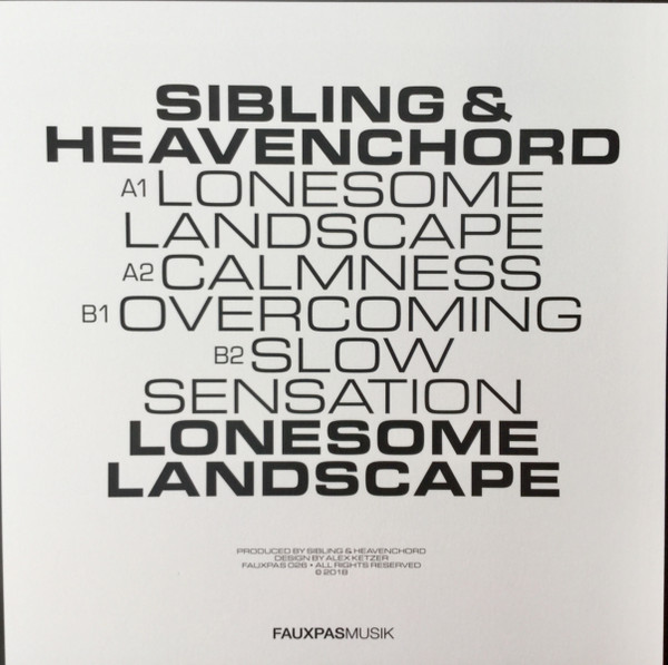 Sibling & Heavenchord - Lonesome Landscape | Fauxpas Musik (FAUXPAS 026) - 3 Sibling & Heavenchord - Lonesome Landscape | Fauxpas Musik (FAUXPAS 026) - 3