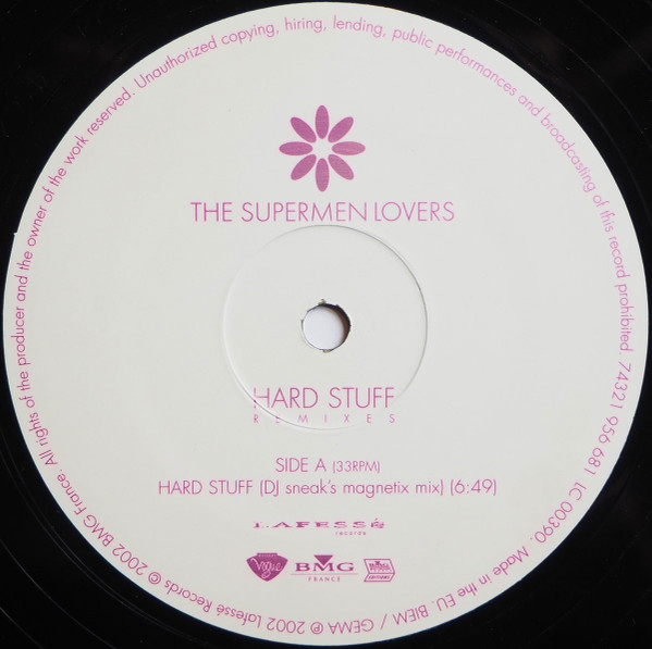 The Supermen Lovers - Hard Stuff Get Your Ticket For A Ride Remixes | BMG France (74321 956 681)