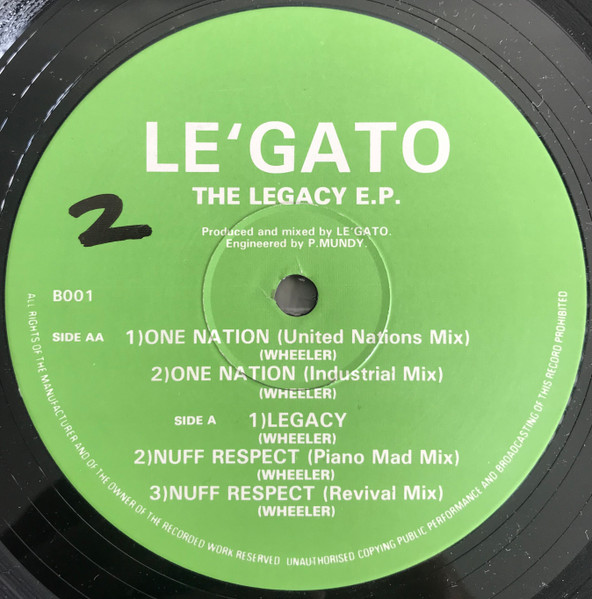 Le'Gato - The Legacy E.P. | Burning Records (B001)