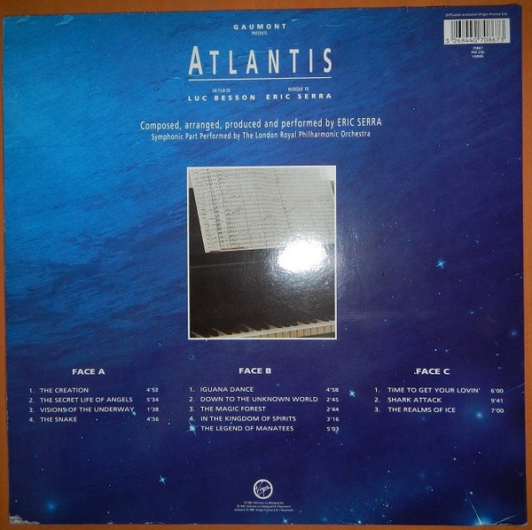 Eric Serra - Atlantis | Virgin (70867) - 2 Eric Serra - Atlantis | Virgin (70867) - 2