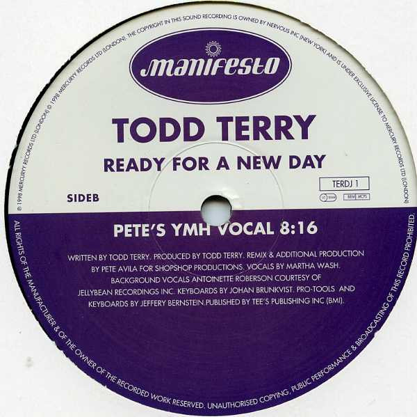 Todd Terry - Ready For A New Day | Manifesto (TERDJ 1/TERDJ 2) - 3