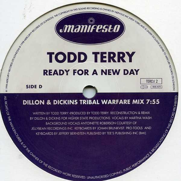 Todd Terry - Ready For A New Day | Manifesto (TERDJ 1/TERDJ 2) - 5