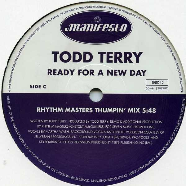 Todd Terry - Ready For A New Day | Manifesto (TERDJ 1/TERDJ 2) - 4