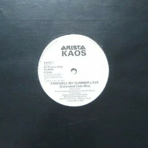Kaos - Farewell My Summer Love | Arista (KAOS 1) Kaos - Farewell My Summer Love | Arista (KAOS 1)