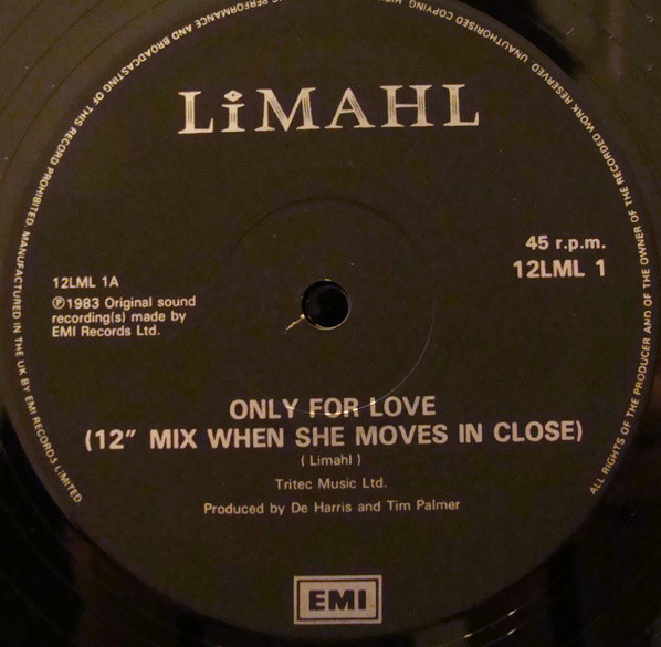 Limahl - Only For Love | EMI (12 LML 1) - 3