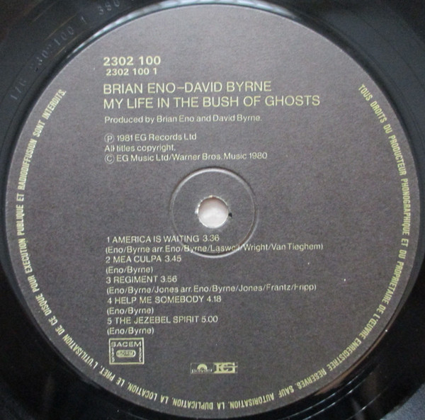 Brian Eno - David Byrne - My Life In The Bush Of Ghosts | Polydor (2302 100) - 3
