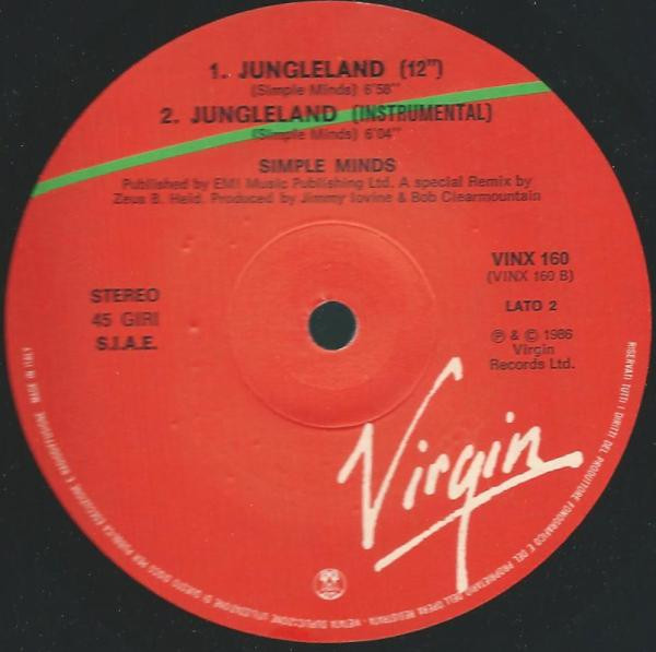Simple Minds - Ghostdancing / Jungleland | Virgin (VINX 160) - 4