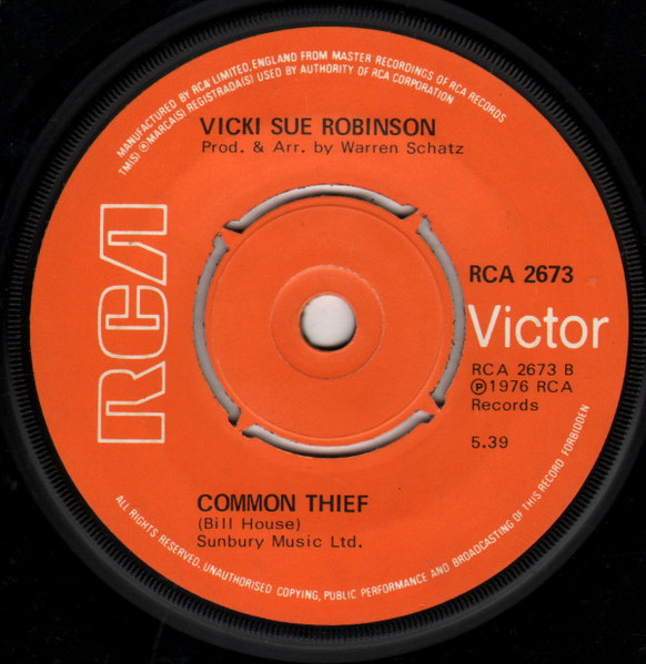 Vicki Sue Robinson - Turn The Beat Around | RCA Victor (RCA 2673) - 2