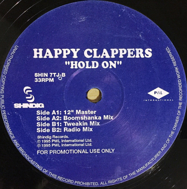 Happy Clappers - Hold On | Shindig (SHIN 7TJ)