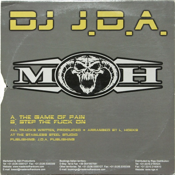 DJ J.D.A. - The Game Of Pain | Masters Of Hardcore (MOHSP-06) - 2