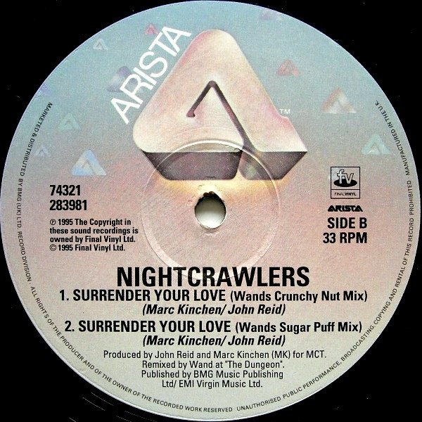 Nightcrawlers Featuring John Reid - Surrender Your Love | Arista (74321283981) - 4