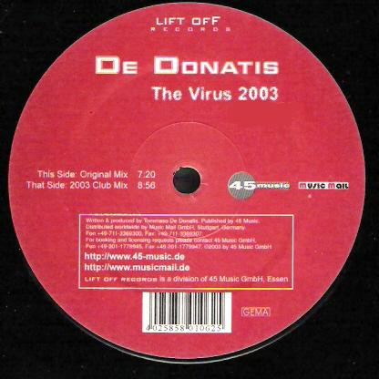 Tommaso De Donatis - The Virus 2003 | Lift Off Records (LIFT 001)