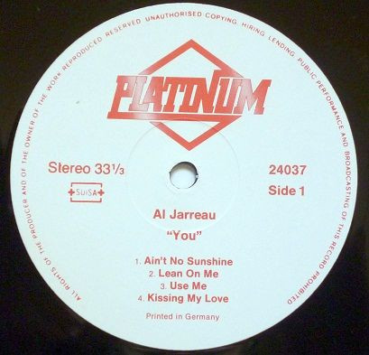 Al Jarreau - You | Platinum (PLP 19) - 3
