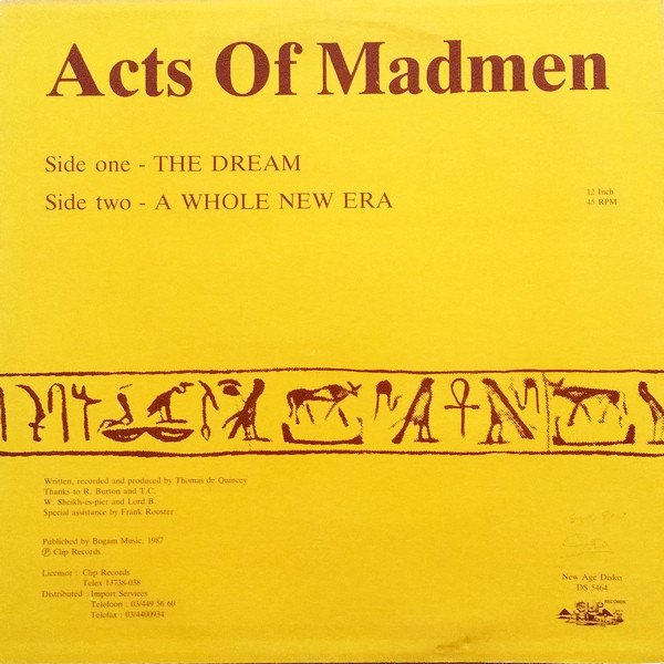Acts Of Madmen - The Dream | Clip Records (DS 5464) - 2