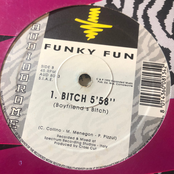 Funky Fun - Bitch | Audiodrome (AUD 8013) - main