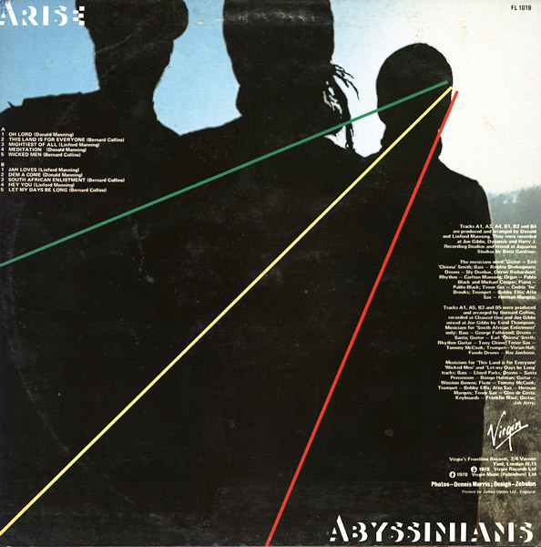 The Abyssinians - Arise | Front Line (FL 1019) - 2