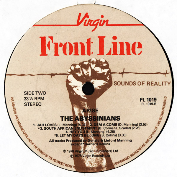 The Abyssinians - Arise | Front Line (FL 1019) - 4