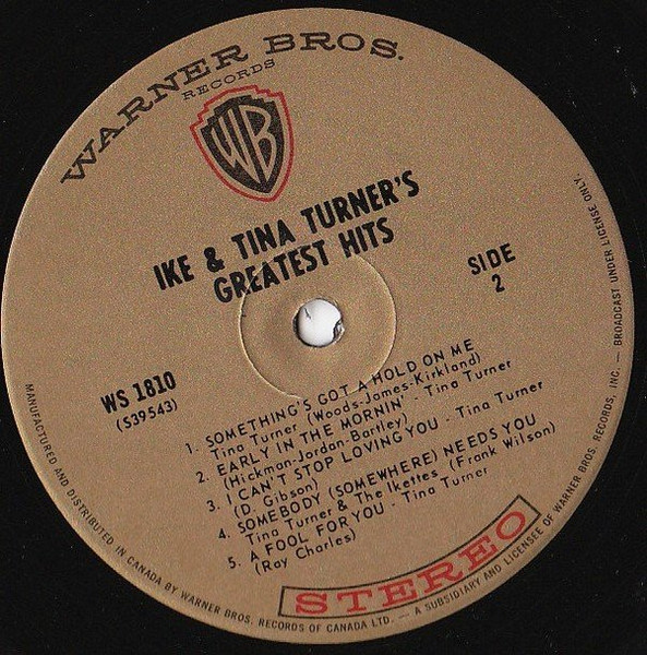 Ike & Tina Turner - Greatest Hits | Warner Bros. Records (WS 1810) - 4