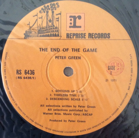 Peter Green - The End Of The Game | Reprise Records (RS 6436) - 3