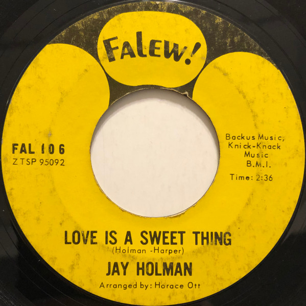 Jay Holman - Love Is A Sweet Thing / All American Music | Falew! (FAL 106) - main