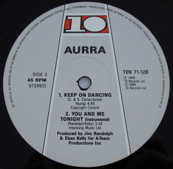 Aurra - You And Me Tonight | 10 Records (TEN 71-12) - 4