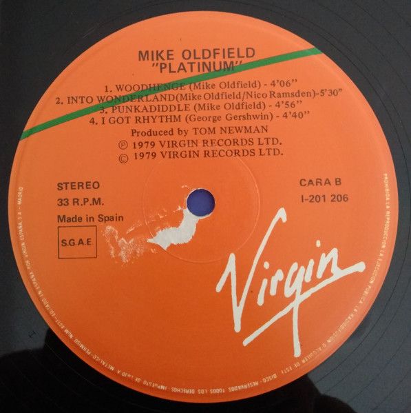 Mike Oldfield - Platinum | Virgin (I-201206) - 4