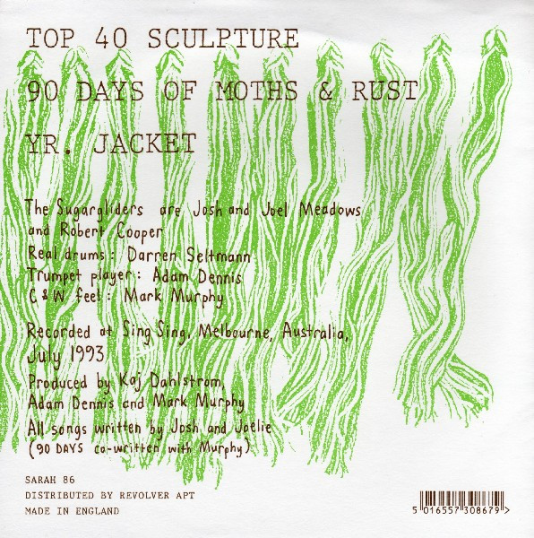The Sugargliders - Top 40 Sculpture | Sarah Records (SARAH 86) - 2