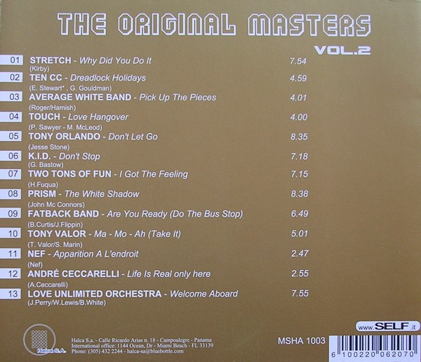 Various - The Original Masters Disco Vol. 2 | Milestone Records Ltd (MSHA 1003) - 2 Various - The Original Masters Disco Vol. 2 | Milestone Records Ltd (MSHA 1003) - 2