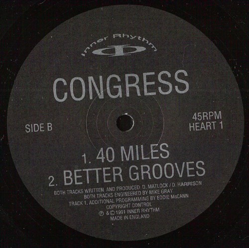 Congress - 40 Miles / Better Grooves | Inner Rhythm (heart 01) - 4