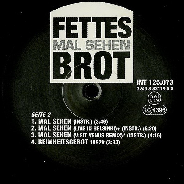 Fettes Brot - Mal Sehen | Alternation (INT 125.073) - 4