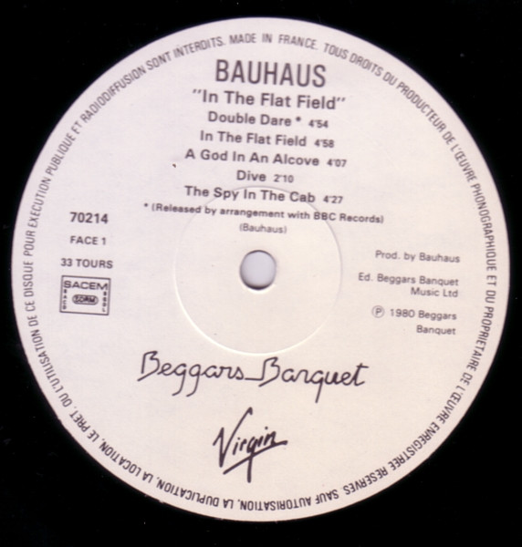 Bauhaus - In The Flat Field | Virgin (70214) - 3
